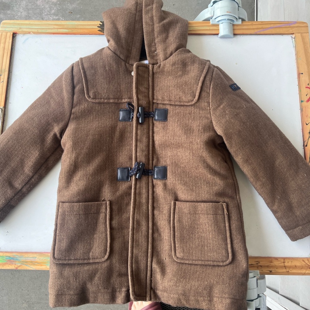 Mayoral Brown duffle coat size 3T (98 cm 36 months)